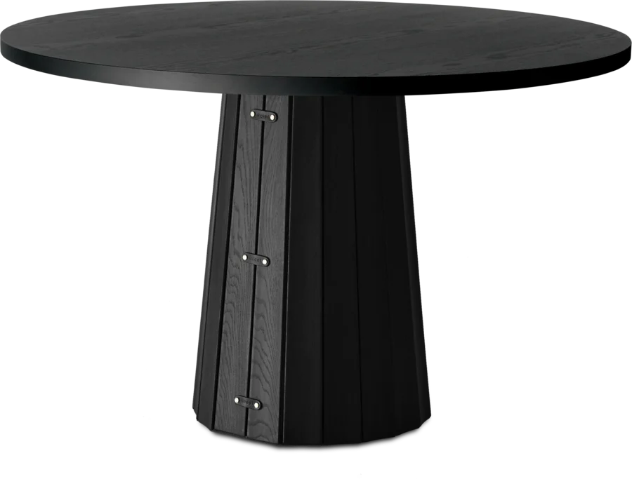 Container Table round with Bodhi cover black 